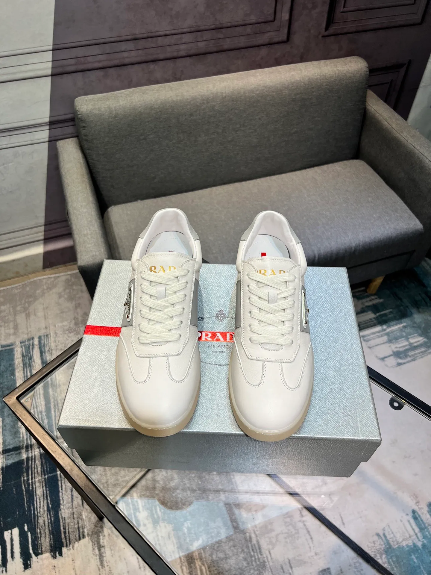 Men's shoes 💰540 [PRADA] Men's shoes are popular in the counter, official website synchronization, 1 high-quality shipment ✔️ Original frosted cowhide + cowhide lining, 1🆚1 replica, original sole, 38-45 (45 customized, non-refundable)